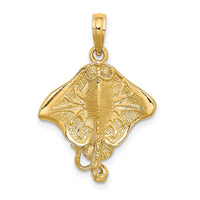 10K 2-D Stingray Charm-10K7567