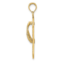 10K Triple Turtle Flip-Flop Charm-10K7611