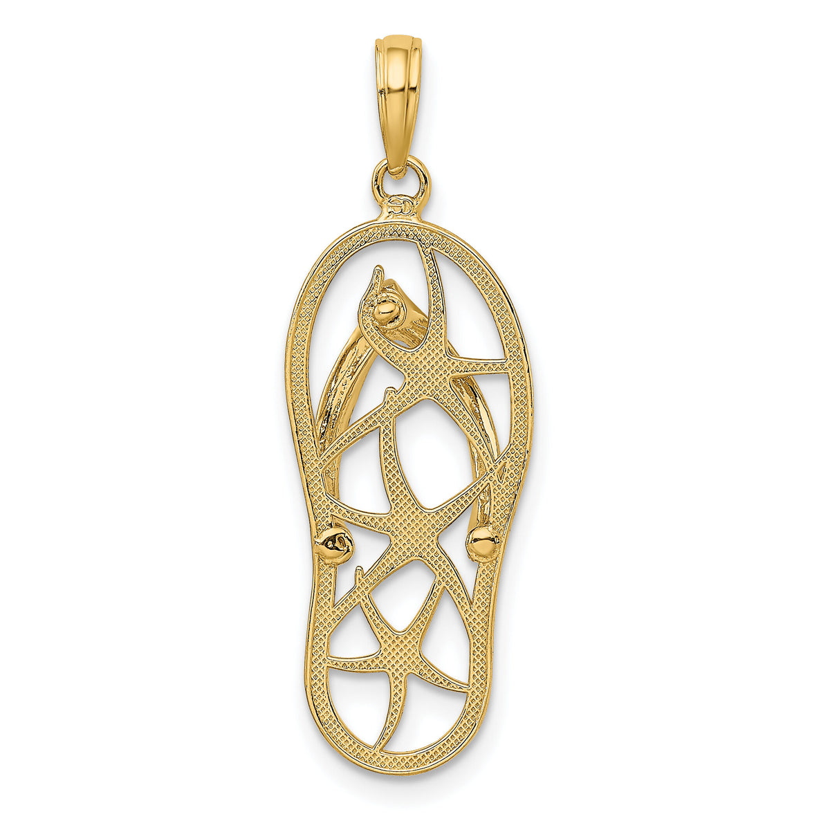 10K Multi Starfish Flip-Flop Charm-10K7612