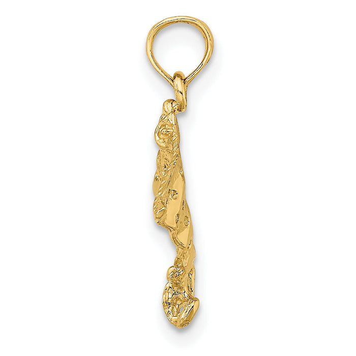 10K 2-D Spotted Eagle Ray w/ Holes Charm-10K7623