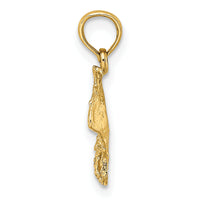 10K 2-D Stingray Charm-10K7624