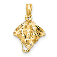 10K 2-D Stingray Charm-10K7624