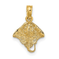 10K 2-D Stingray Charm-10K7624