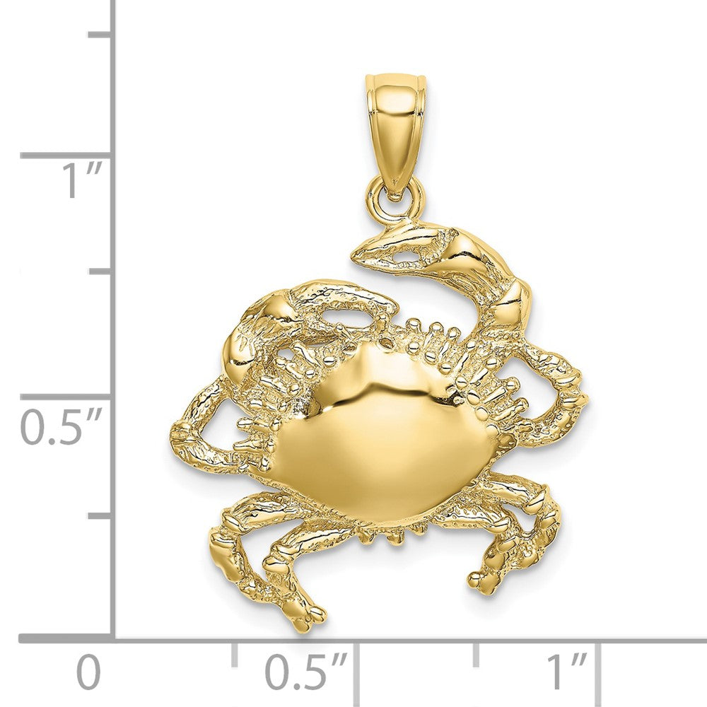 10K 2-D Crab Charm-10K7628