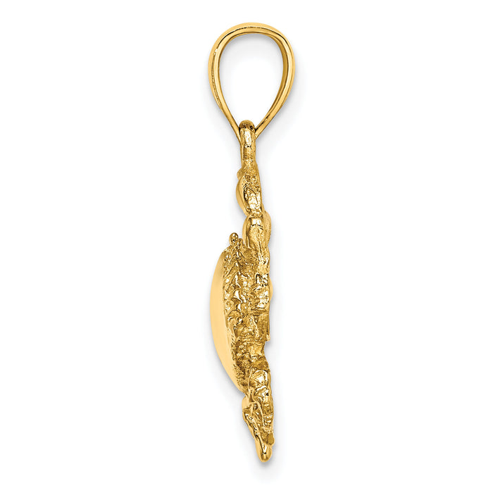 10K 2-D Crab Charm-10K7629
