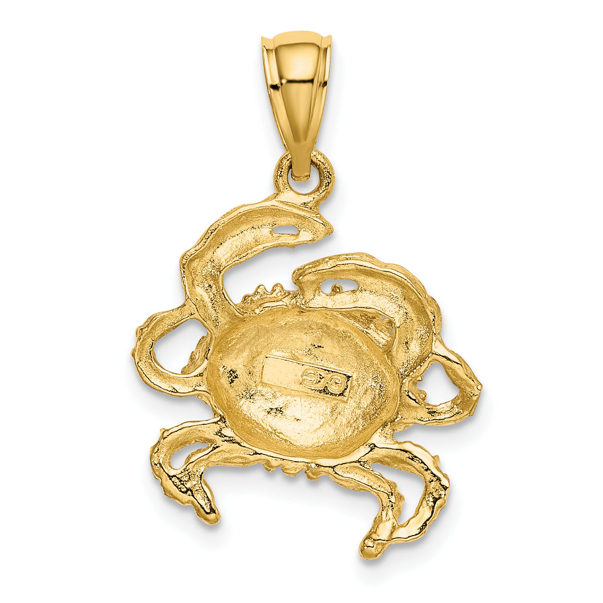 10K 2-D Crab Charm-10K7629