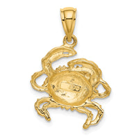 10K 2-D Crab Charm-10K7629