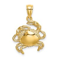 10K 2-D Crab Charm-10K7629