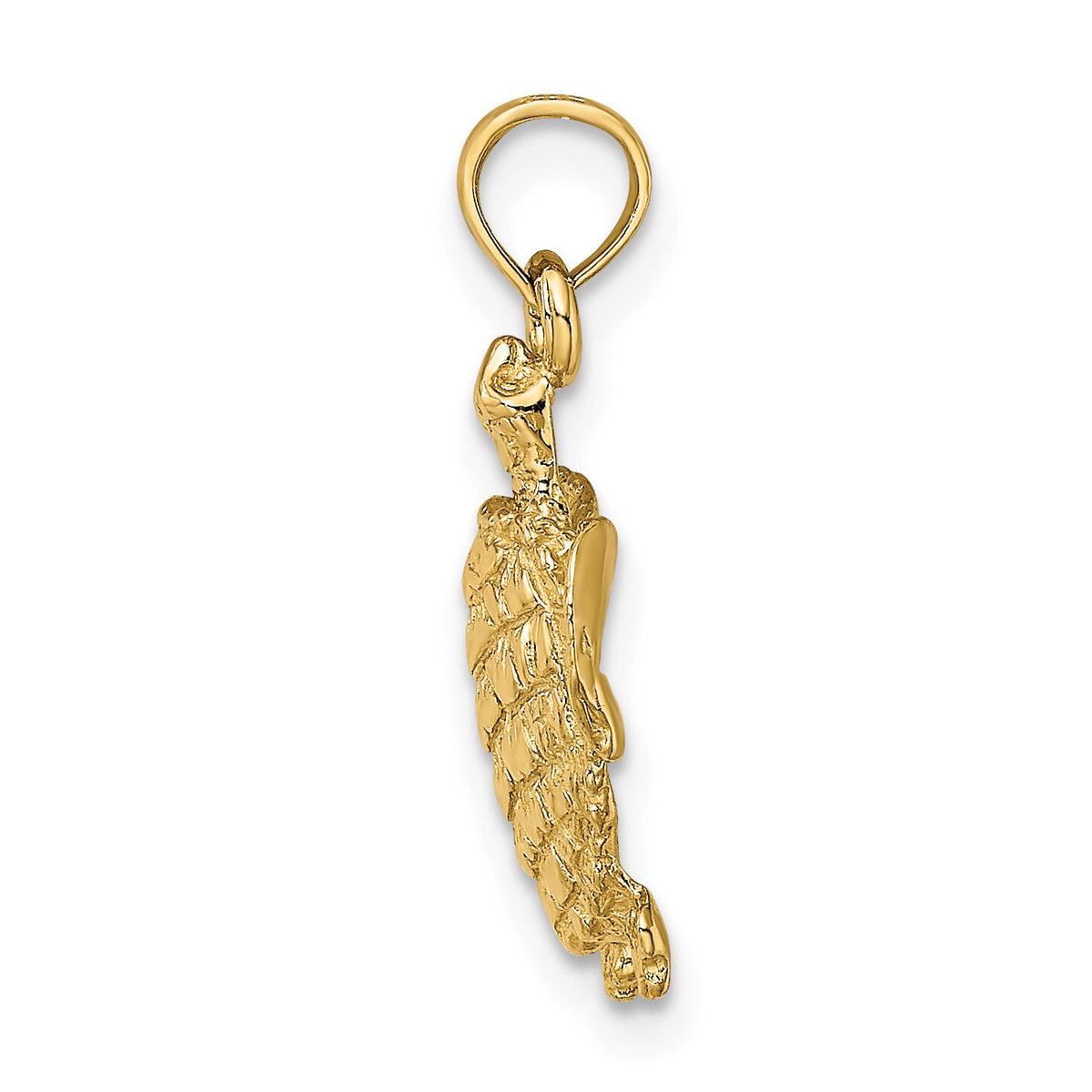 10K Textured Sea Turtle Charm-10K7645