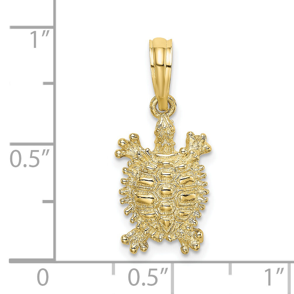 10K 2-D Land Turtle Charm-10K7649