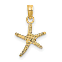 10k Polished Mini Dancing Starfish w/ Bail Charm-10K7660