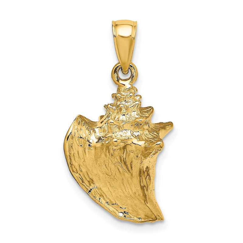 10K 3-D Conch Shell Charm-10K7667