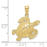 10K Turtle Pendant-10K7682