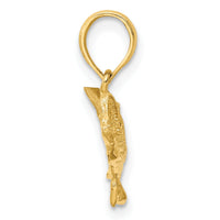 10K 2-D Bass Fish w/ Tail Up Charm-10K7687