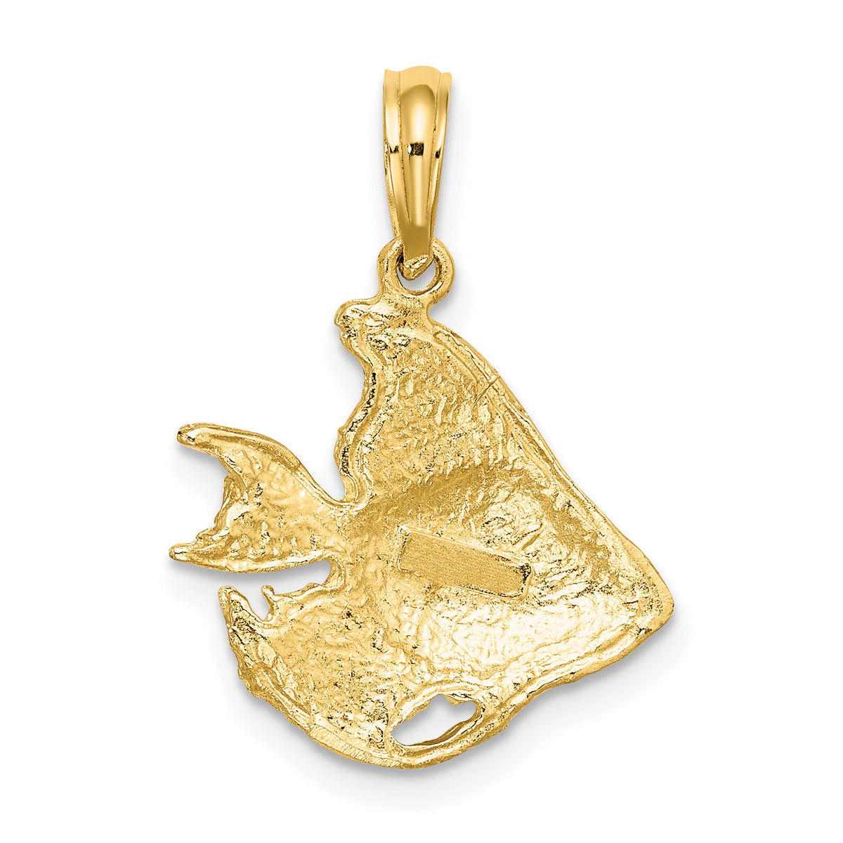 10K Textured Fish Charm-10K7688