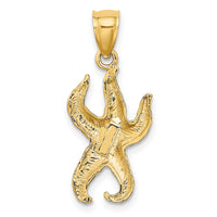 10K Textured Starfish Charm-10K7689