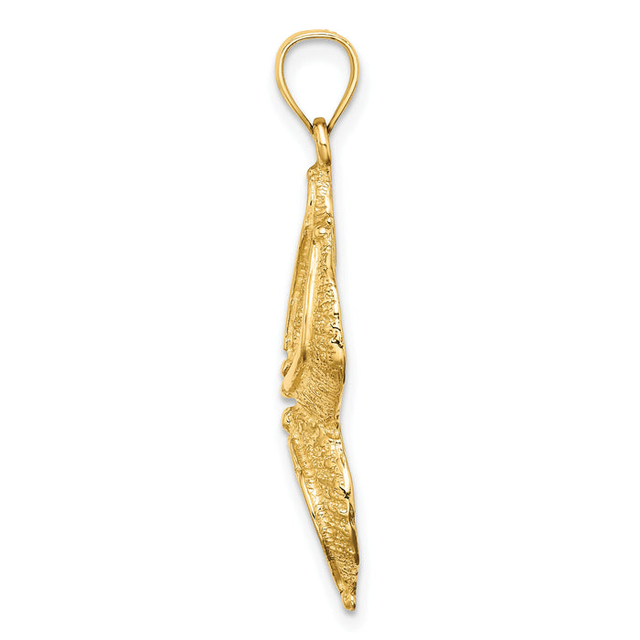 10K Textured Starfish Charm-10K7690