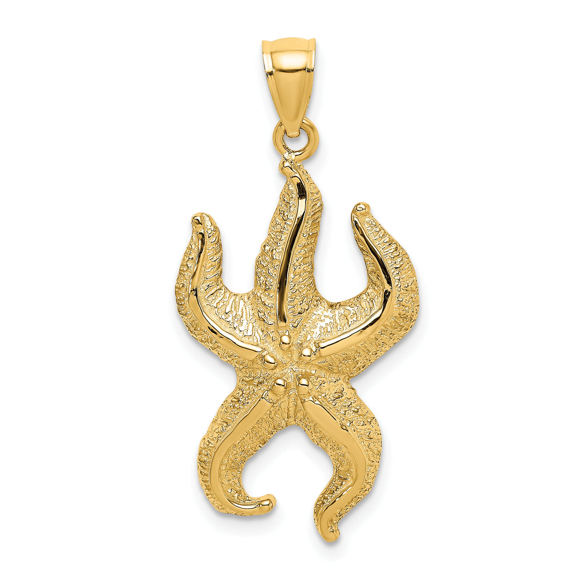 10K Textured Starfish Charm-10K7690