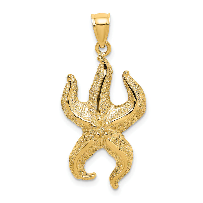 10K Textured Starfish Charm-10K7690