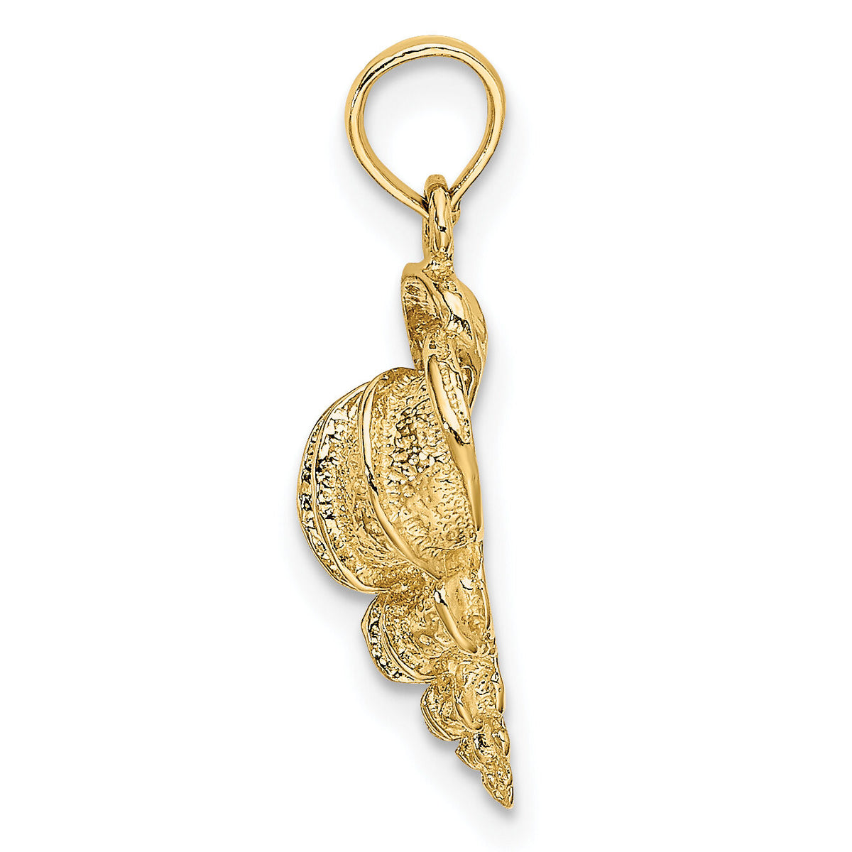 10K 2-D Precious Wentletrap Shell Charm-10K7698