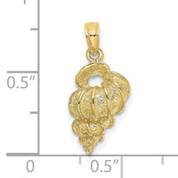 10K 2-D Precious Wentletrap Shell Charm-10K7698