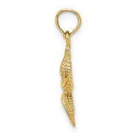 10K Textured Starfish Charm-10K7701