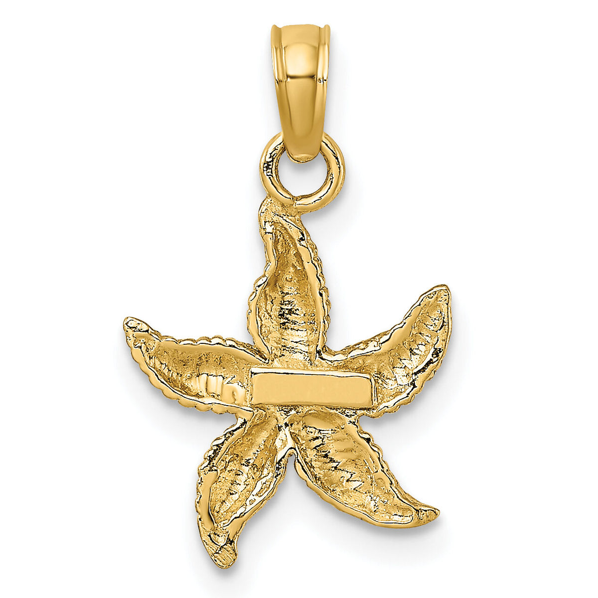 10K Textured Starfish Charm-10K7701