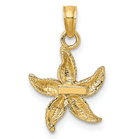 10K Textured Starfish Charm-10K7701
