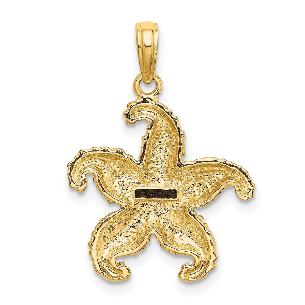 10K 2-D Puffed Starfish Charm-10K7742