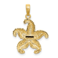 10K 2-D Puffed Starfish Charm-10K7742