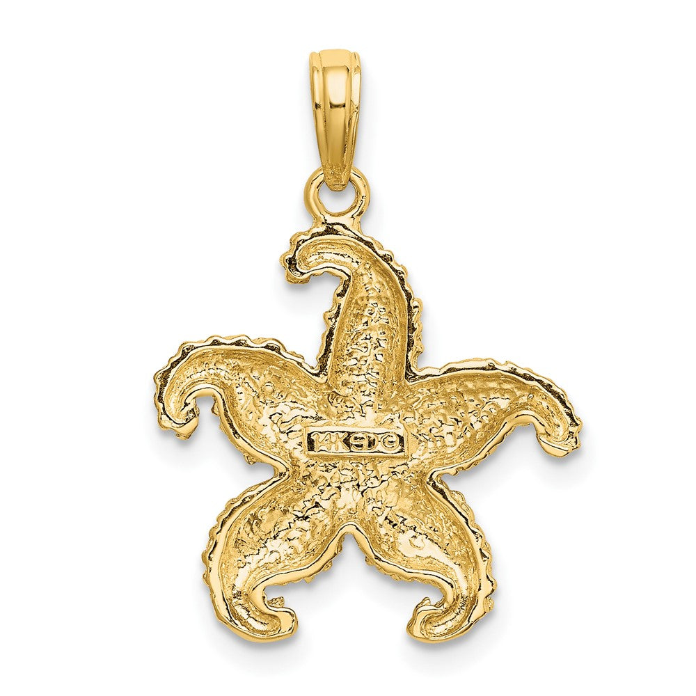 10K 2-D Puffed Starfish Charm-10K7742