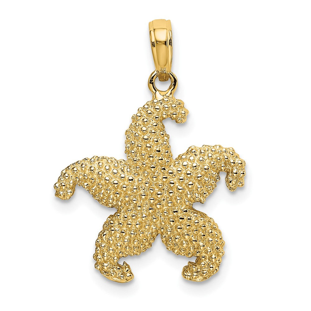 10K 2-D Puffed Starfish Charm-10K7742