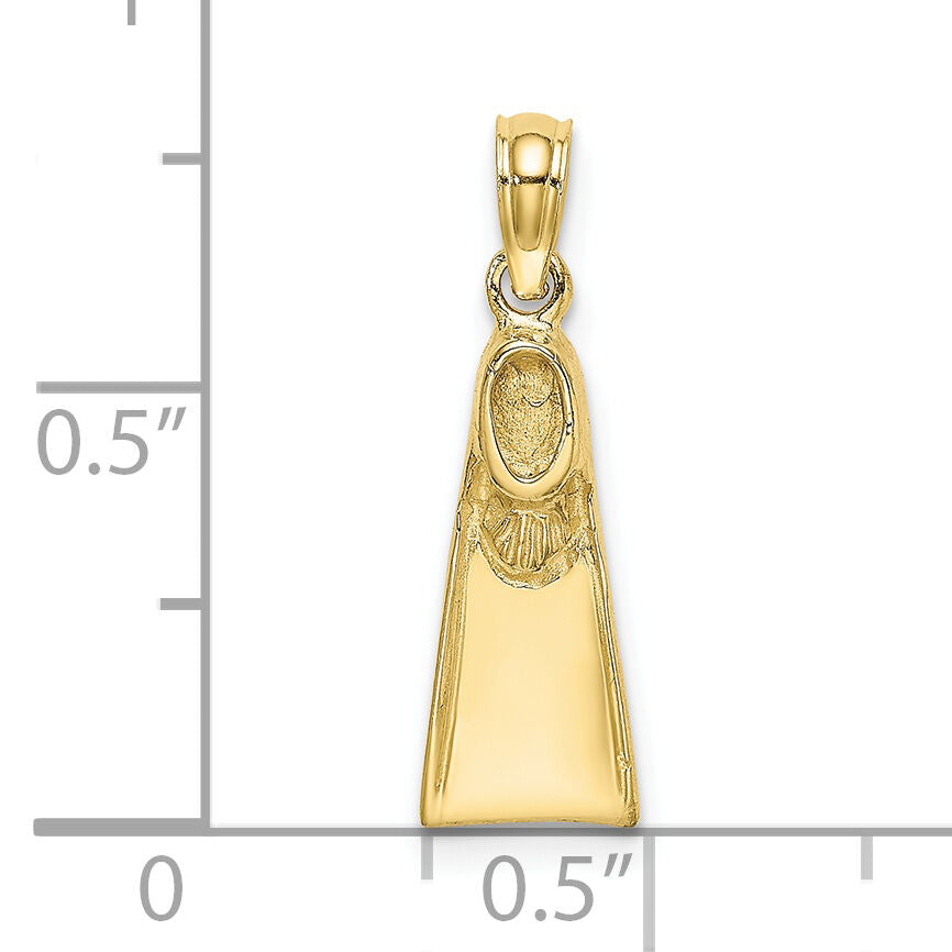 10K Scuba Flipper Charm-10K7748