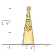10K Scuba Flipper Charm-10K7748