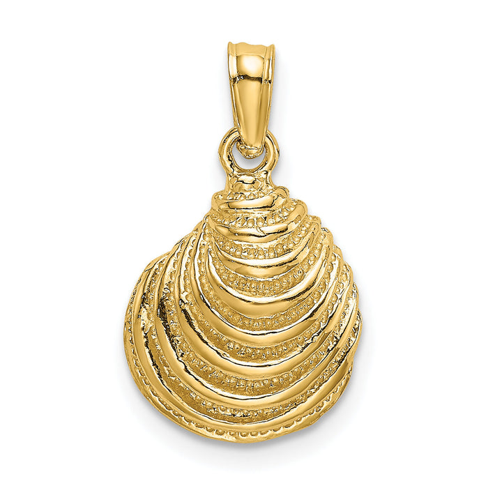 10K Clam Shell Charm-10K7781
