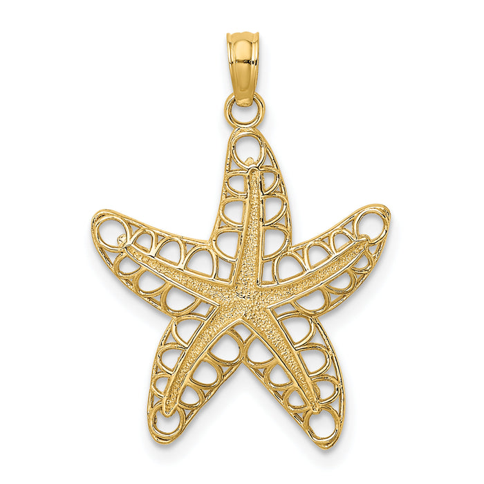 10K Cut-Out Starfish Charm-10K7782
