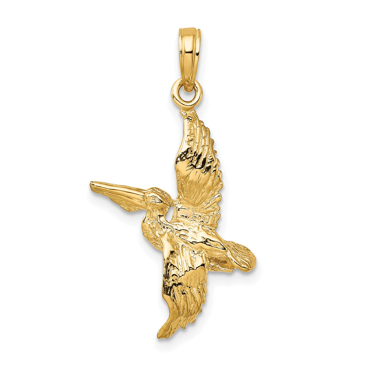10K 3-D Pelican Flying Charm-10K7784