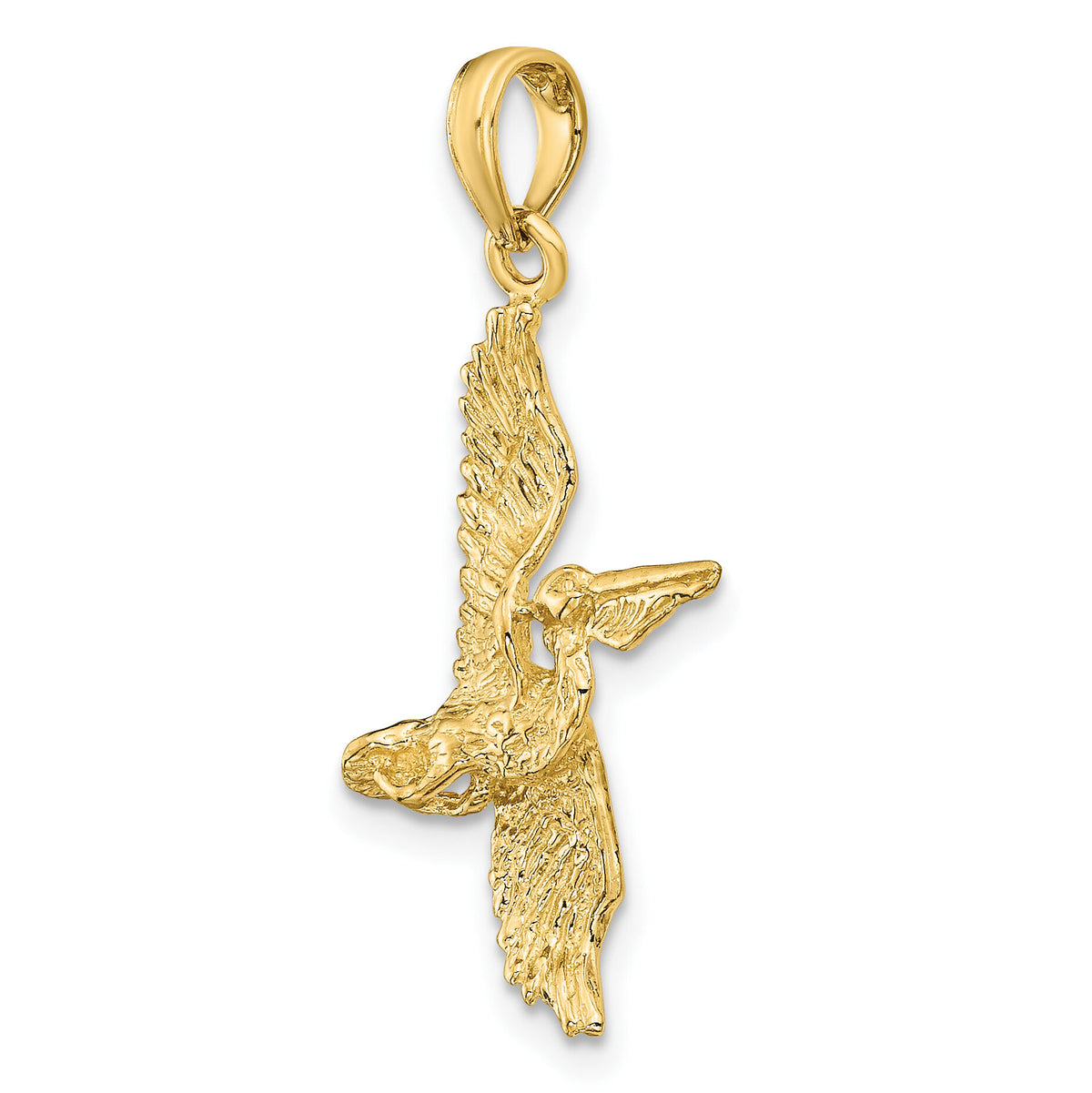 10K 3-D Pelican Flying Charm-10K7784