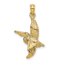 10K 3-D Pelican Flying Charm-10K7785