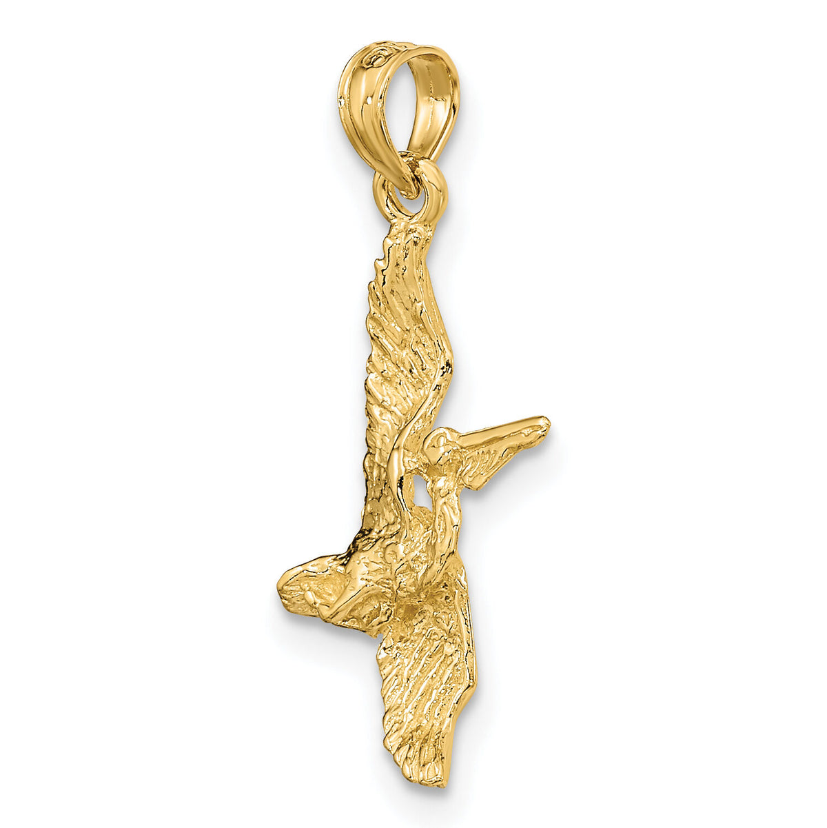 10K 3-D Pelican Flying Charm-10K7785