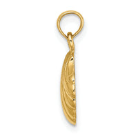 10K Polished Scallop Shell Charm-10K7796