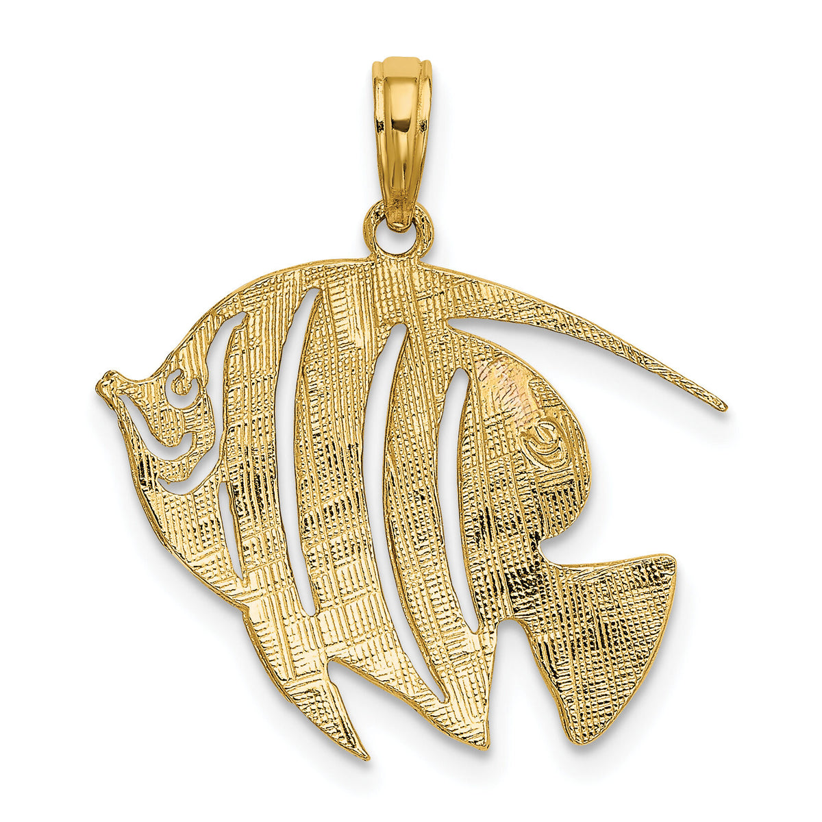 10K Polished Cut-Out Fish Charm-10K7808