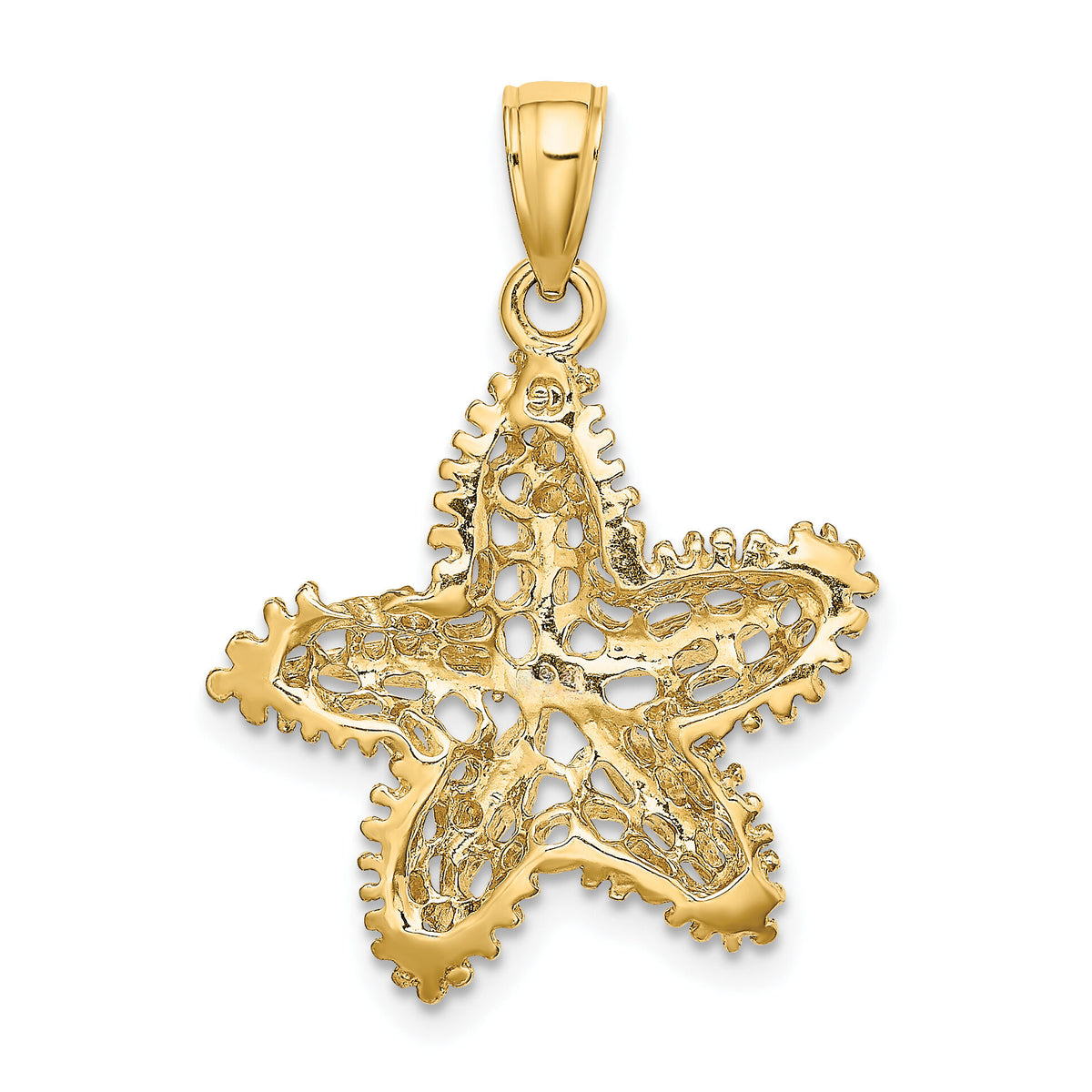 10k Starfish Filigree Charm-10K7827