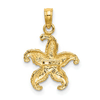 10K Puffed Starfish Charm-10K7832