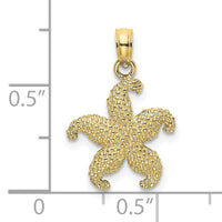 10K Puffed Starfish Charm-10K7832
