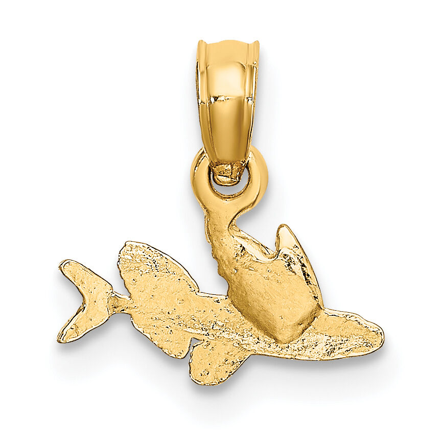 10K Mini Flying Fish Charm-10K7860