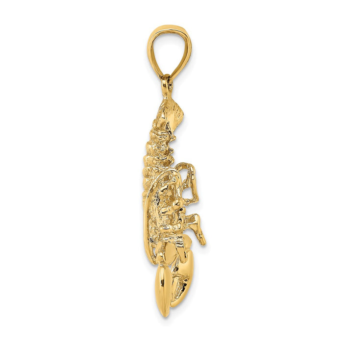 10K 2-D Moveable Lobster Charm-10K7872