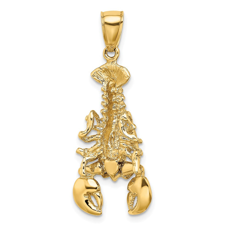 10K 2-D Moveable Lobster Charm-10K7872