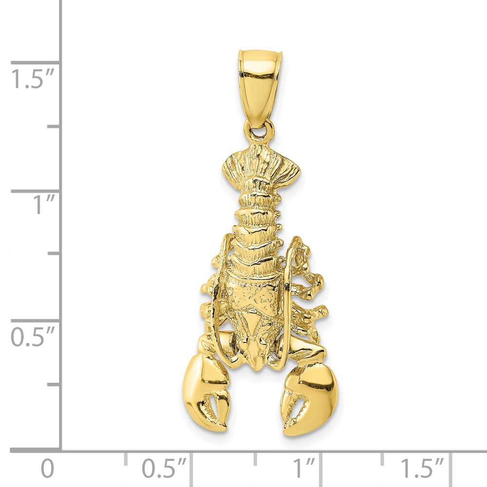 10K 2-D Moveable Lobster Charm-10K7872