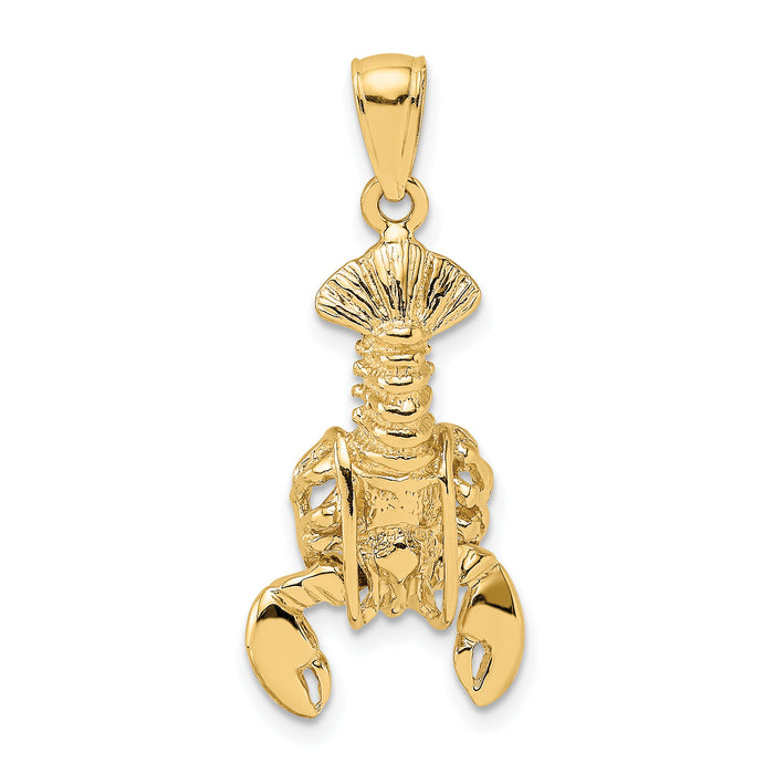 10K Moveable Lobster Charm-10K7873